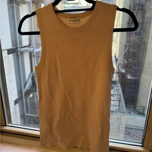 Rue Sphie Tan Sleeveless Top